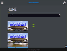 Tablet Screenshot of lichtstad-radio.nl